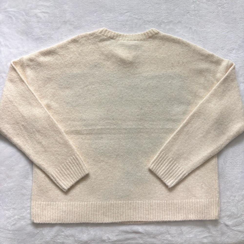 TED BAKER Cream Ivory Long Sleeve Floral Jacquard Sweater--NWT--M - Picture 11 of 16